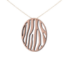 DIBB Design Halskæde Forgyldt sølv Zafira Halskæde Zafira - Sølv halskæde | Bæredygtige træ smykker | Håndlavet design 