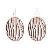 DIBB Design Øreringe Forgyldt sølv Zafira Øreringe Zafira - Sølv øreringe | Bæredygtige træ smykker | Håndlavet design 