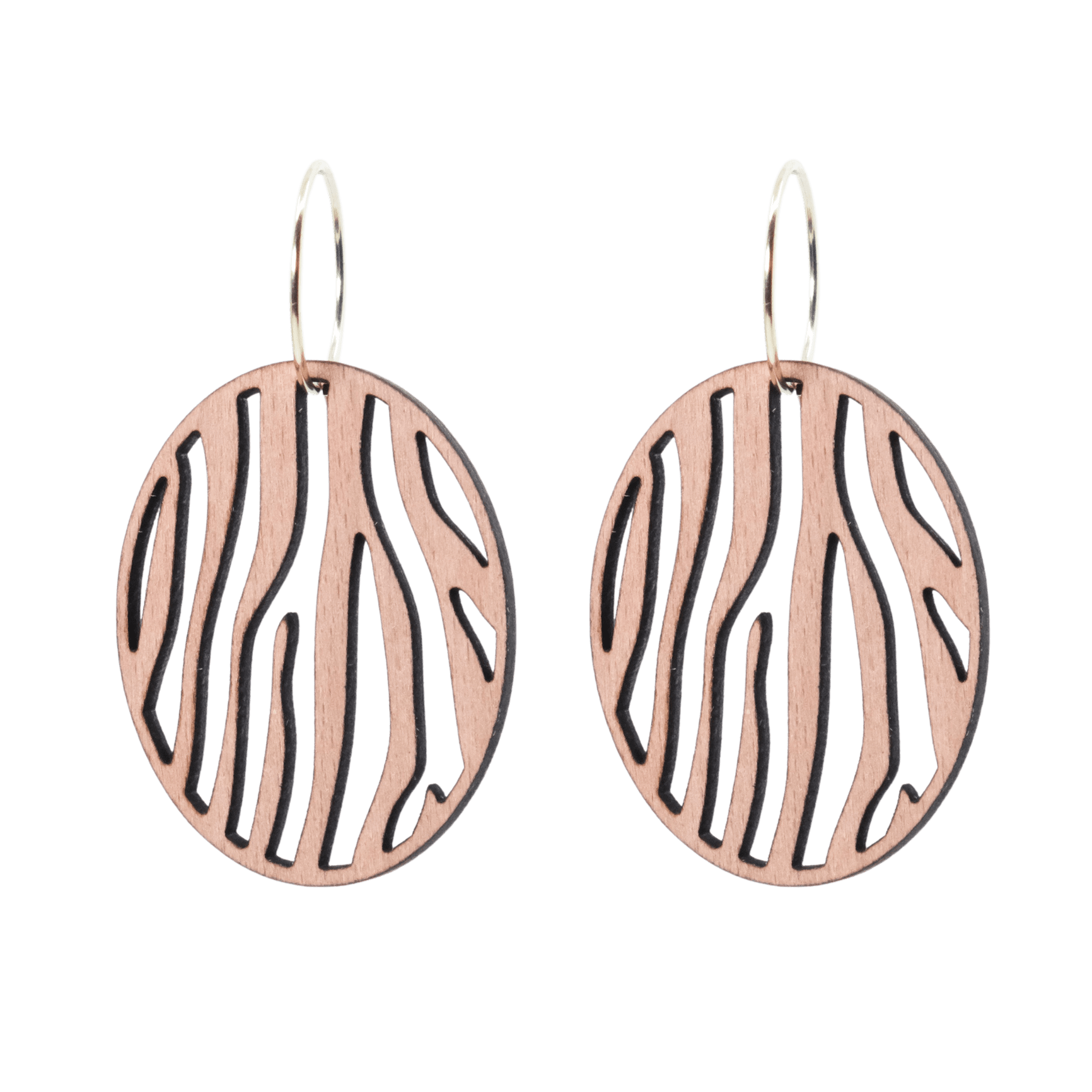 DIBB Design Øreringe Forgyldt sølv Zafira Øreringe Zafira - Sølv øreringe | Bæredygtige træ smykker | Håndlavet design 