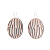 Zafira Øreringe Sølv øreringe | Bæredygtige træ øreringe | Designer træ smykker i sølv | DIBB Design