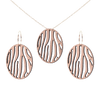 DIBB Design Sæt Forgyldt sølv Zafira Sæt Zafira Sæt - Sølv | Bæredygtige træ smykker | Håndlavet design 