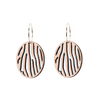 DIBB Design Øreringe Forgyldt sølv Zille Øreringe Zille - Sølv øreringe | Bæredygtige træ smykker | Håndlavet design 