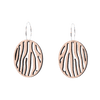 Zille Øreringe Sølv øreringe | Bæredygtige træ øreringe | Designer træ smykker i sølv | DIBB Design
